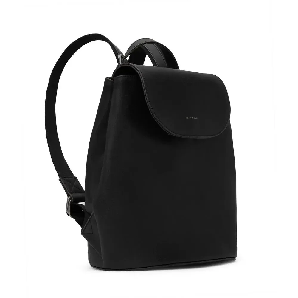 Matt & Nat Soho Black Vegan Leather Backpack Vintage Collection